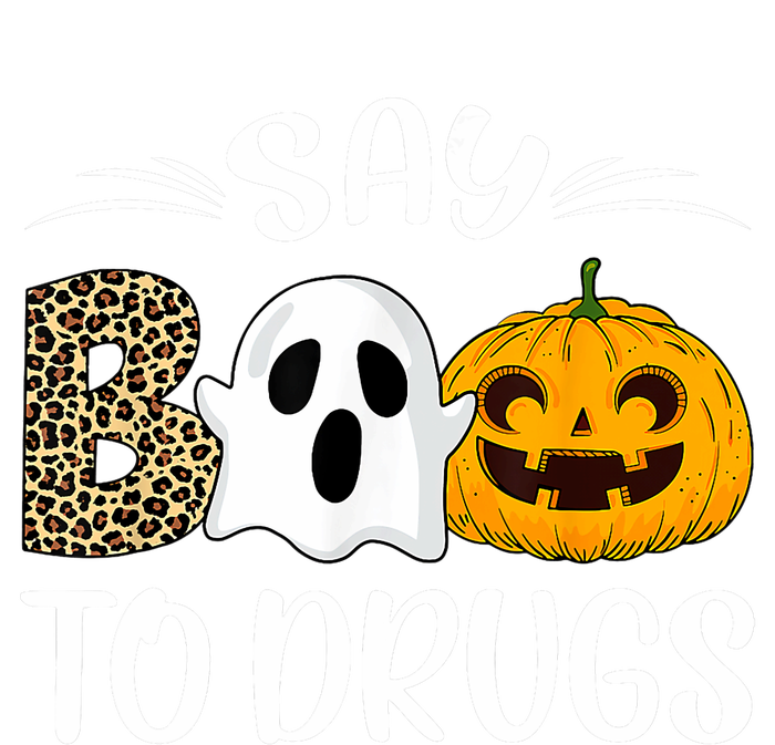 Say Boo To Drugs Red Ribbon Week Awareness Funny Halloween Toddler Zip Fleece Hoodie