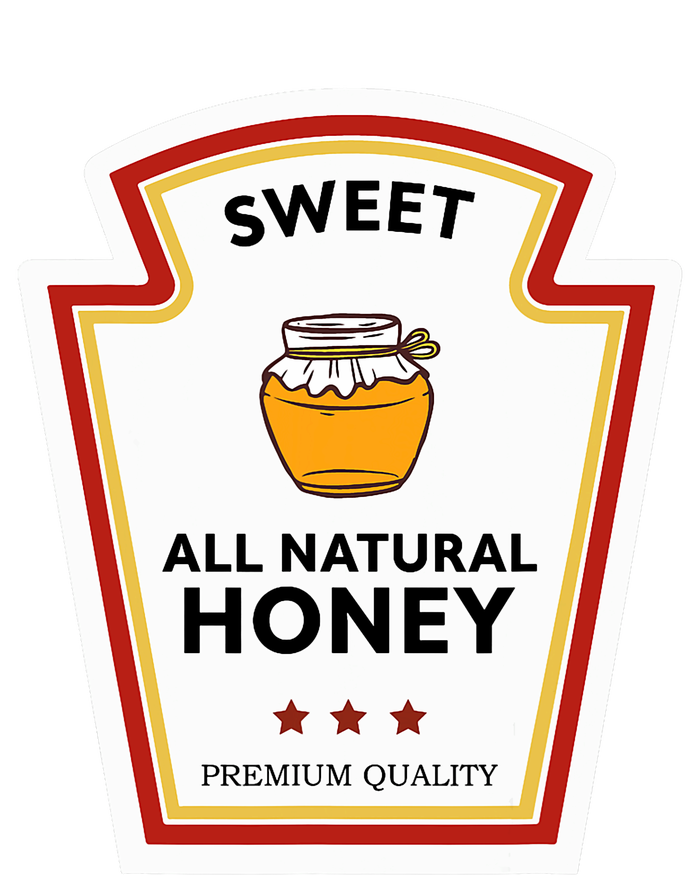 Sweet All Natural Honey Condiment Group Costume Bella+Canvas Jersey Crop Tee