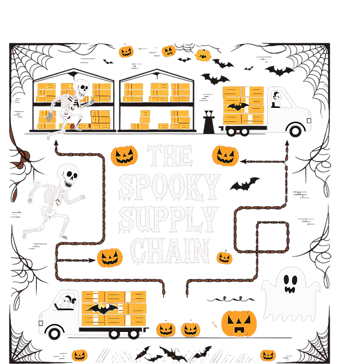 The Spooky Supply Chain Supply Chain Logistics Halloween Short Acrylic Beanie