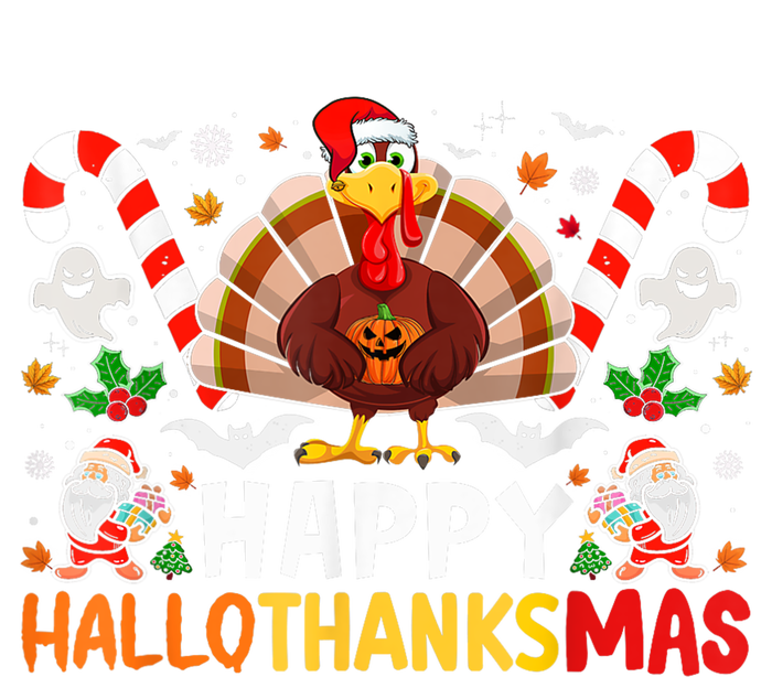 Halloween Thanksgiving Christmas Happy Hallothanksmas T-Shirt