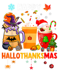 Happy Hallothanksmas Halloween Coffee Latte Thanksgiving T-Shirt