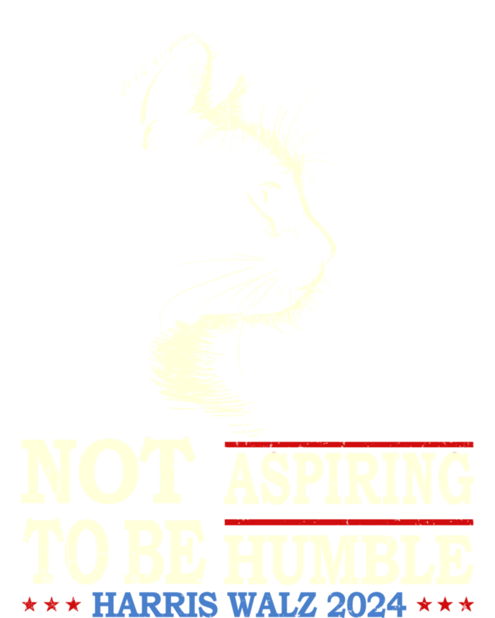 Not Aspiring To Be Humble Cat Lady Kamala Harris Tim Walz 24 T-Shirt