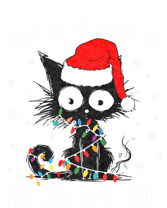 Funny Look At Me Being All Festive And Shits Cat Christmas Toddler Sweatshirt