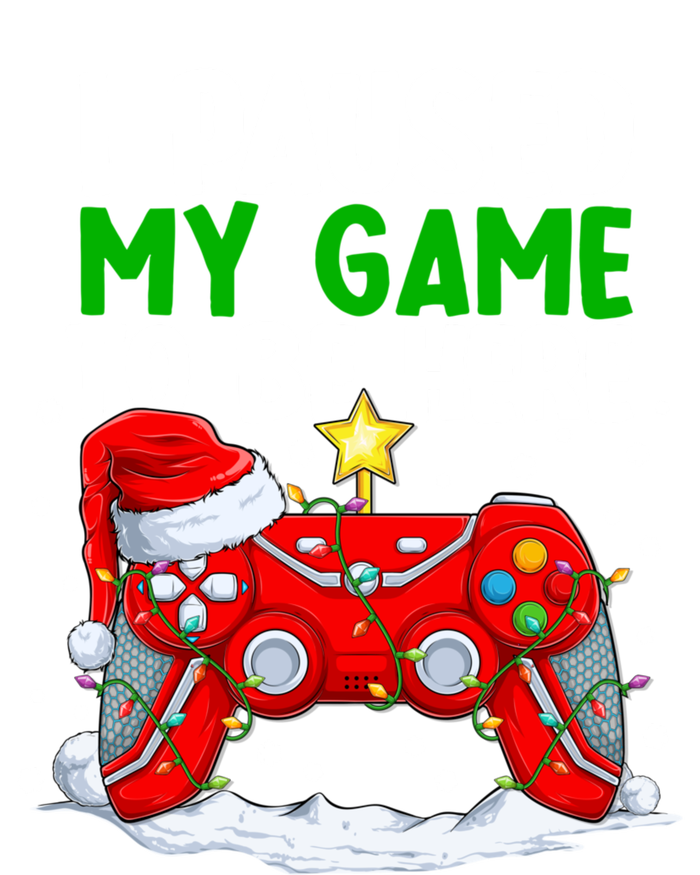 Christmas I Paused My Game To Be Here Funny Gamer T-Shirt