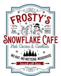 FrostyS Snowflake Cafe With Hot Cocoa And Cookies Christmas Magnet