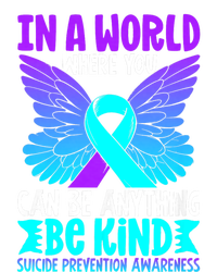 Be Kind Butterfly Teal Purple Ribbon Suicide Prevention T-Shirt