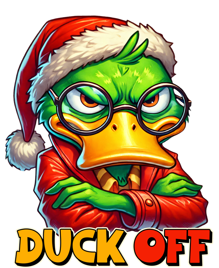 Duck Off Funny Sarcastic Grumpy Duck Christmas T-Shirt