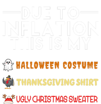 Due To Inflation This Is My Halloween Thanksgiving And Ugly Christmas Canvas