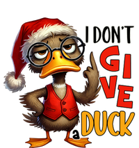 I Dont Give A Duck Funny Sarcastic Grumpy Duck Christmas High Crown Mesh Back Trucker Hat