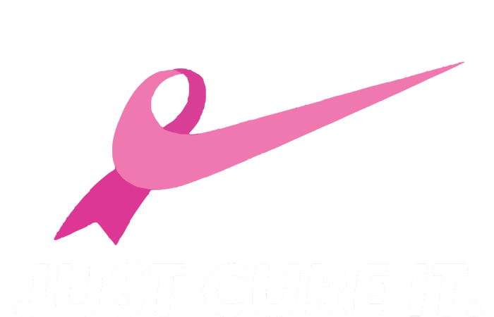 Just Cure It Breast Cancer Awareness Womens Cotton Relaxed Long Sleeve T-Shirt