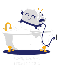 Live Laugh Toaster Bath Toddler Hoodie