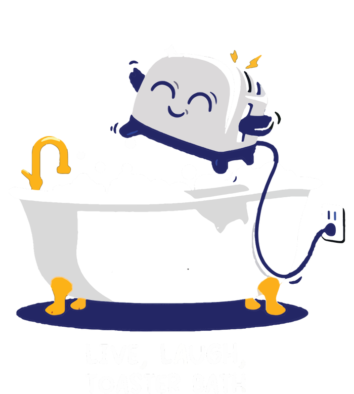 Live Laugh Toaster Bath Toddler Hoodie