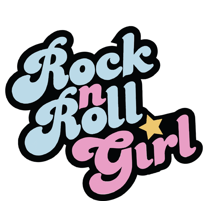 Rock N Roll Girl Women's Crop Top Tee