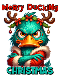 Merry Ducking Funny Sarcastic Grumpy Duck Christmas Toddler T-Shirt