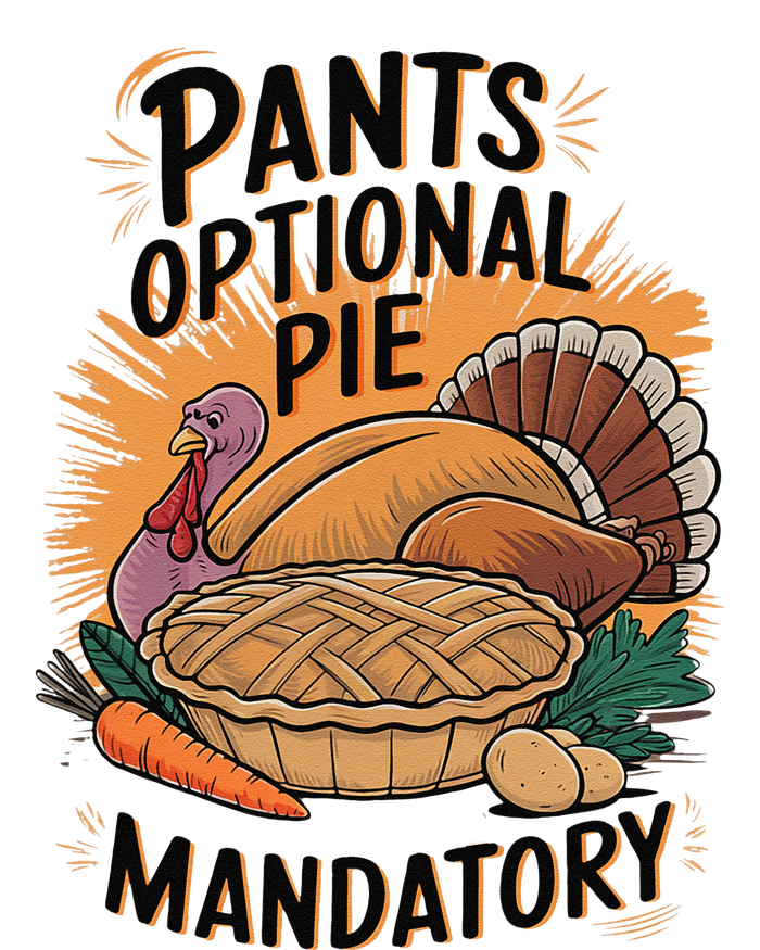 Pants Optional Pie Mandatory Thanksgiving Quote Design Youth Performance Sprint T-Shirt