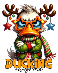 Ducking Funny Sarcastic Grumpy Duck Christmas Full Zip Hoodie