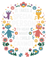 It Takes A Special Person To Hear What A Child CanT Say Women's Knotted Racerback Tank