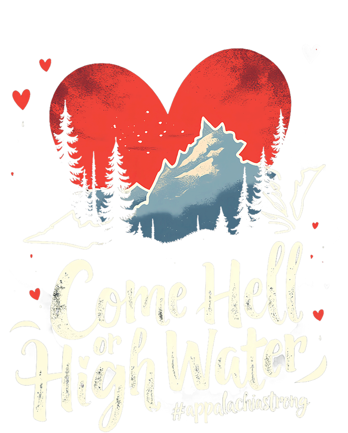 Come Hell Or High Water Mountain Appalachia Strong Nc Vn Tn Button