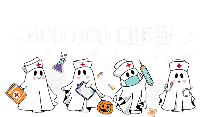 Boo Boo Crew Nurse Ghost Nursing Halloween Spooky Nurse Full Zip Hoodie