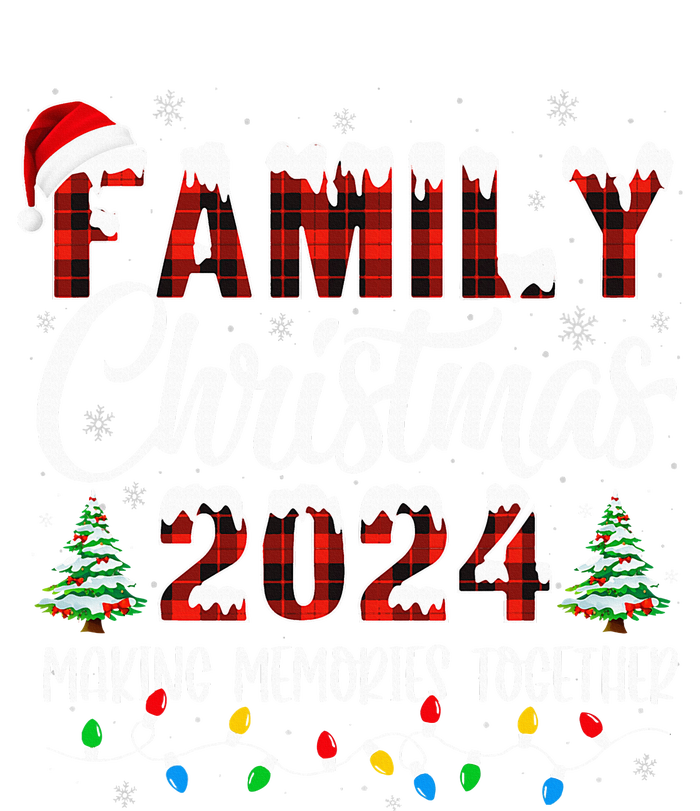 Family Christmas 2024 Matching Squad Santa Red Plaid Xmas T-Shirt