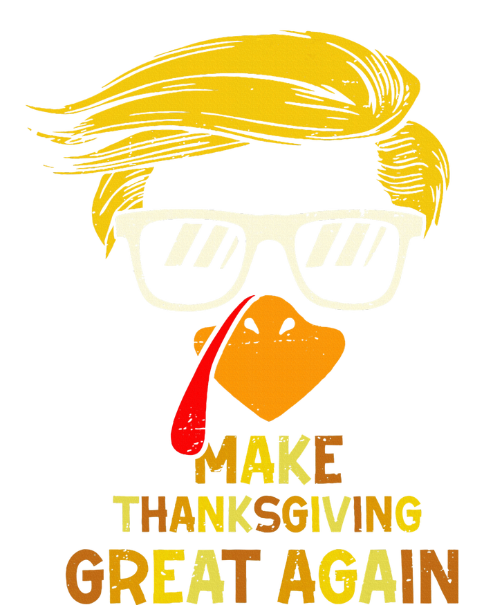 Vintage Make Thanksgiving Great Again Turkey Trump Face 2024 Grommeted Golf Towel