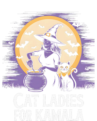 Cat Ladies For Kamala Harris 2024 Witches Harris Halloween Bumper Sticker