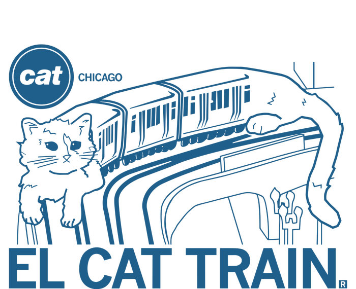 Chicago El Cat Train T-Shirt