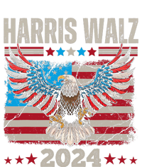 Harris Walz Waltz 2024 Election Distressed Eagle Flag T-Shirt