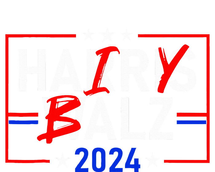 Funny Harris Walz 24 Hairy Balz 2024 Meme Democratics Vote T-Shirt