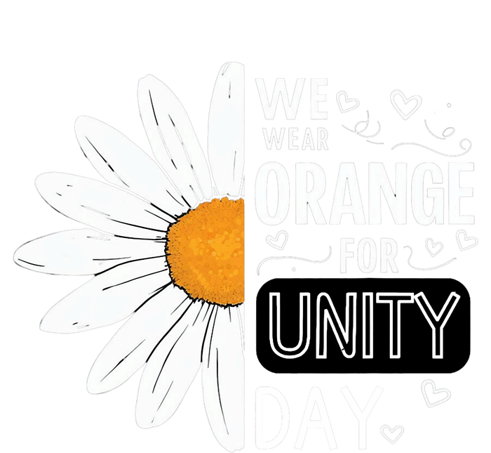 Unity Day Daisy We Wear Orange For Unity Day Antibullying Full-Length Apron With Pockets