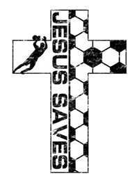 Jesus Saves Soccer Cross Goalie Keeper Christian Faith Sustainable Beanie