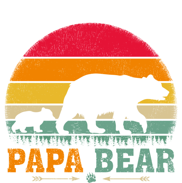 Vintage Retro Bear Animal Lover Papa Bear FatherS Day Gift T-Shirt