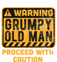 Warning Proceed With Caution Grumpy Old Father Day Gift Sustainable Knit Beanie