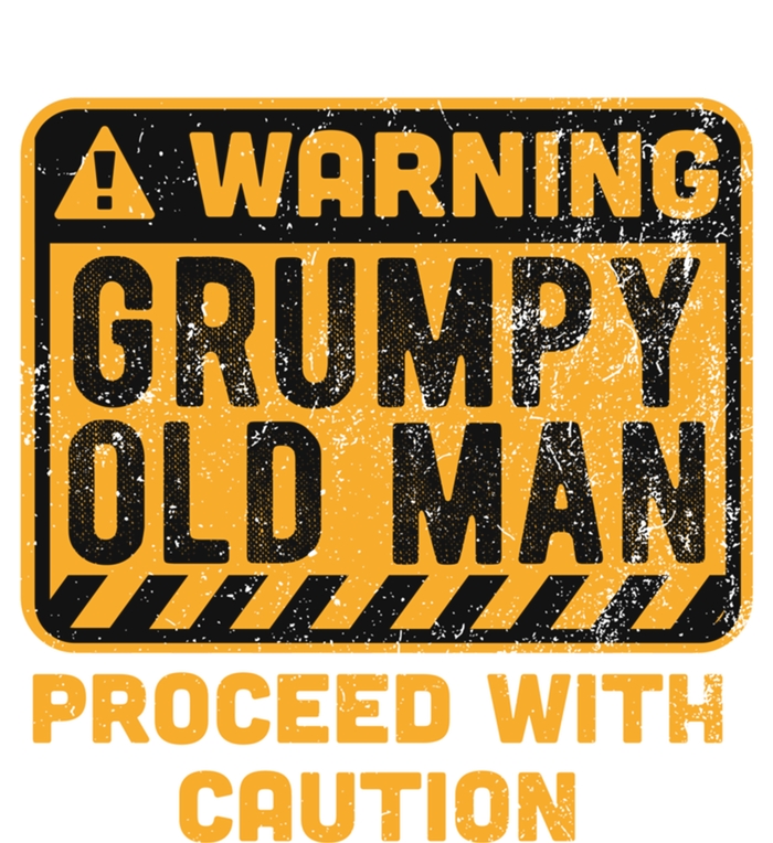 Warning Proceed With Caution Grumpy Old Father Day Gift Sustainable Knit Beanie