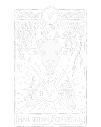 Hail Seitan Go Vegan Funny Tarot Card Design For Vegans T-Shirt