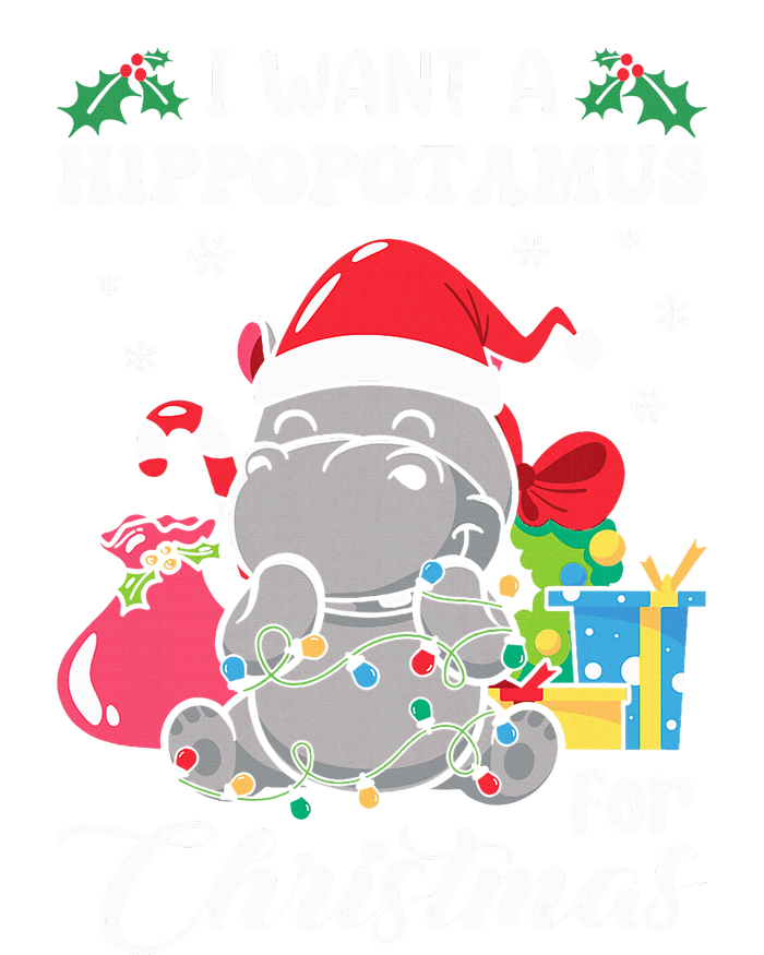 I Want A Hippopotamus For Christmas Hippo Christmas Pajamas T-Shirt