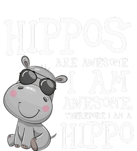 Hippopotamus Hippos Are Awesome Therefore I Am A Hippo Full-Length Apron With Pockets