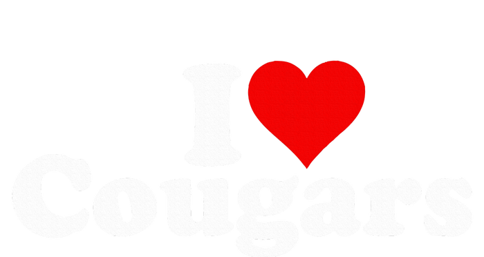 I Love Heart Cougars Sexy Older Women Performance Sprint T-Shirt