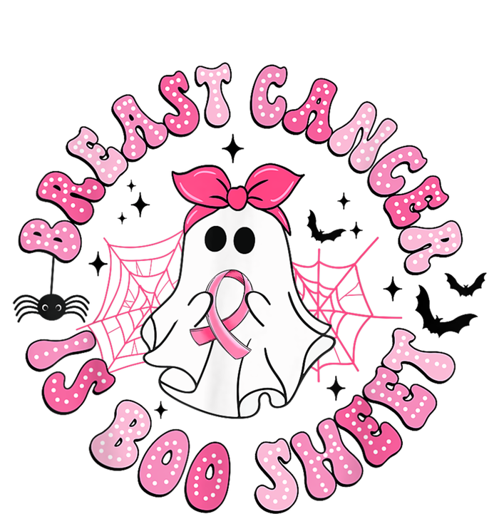 Breast Cancer Is Boo Sheet Boo Ghost Happy Halloween V-Neck T-Shirt