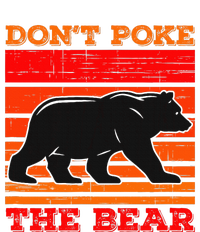 DonT Poke Funny Bear Retro Grizzly Bear Mousepad