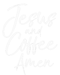 Cute Christian Worship Gift For Women Jesus And Coffee Amen 7-Panel Snapback Hat