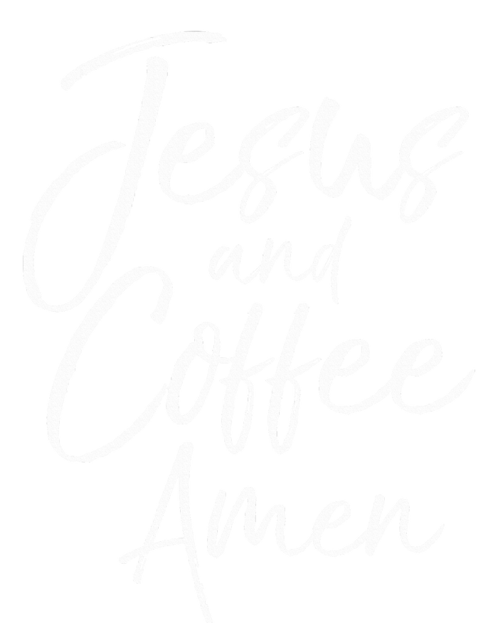 Cute Christian Worship Gift For Women Jesus And Coffee Amen 7-Panel Snapback Hat