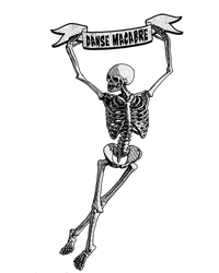 Danse Macabre Dancing Skeleton Halloween Dance Of Death T-Shirt