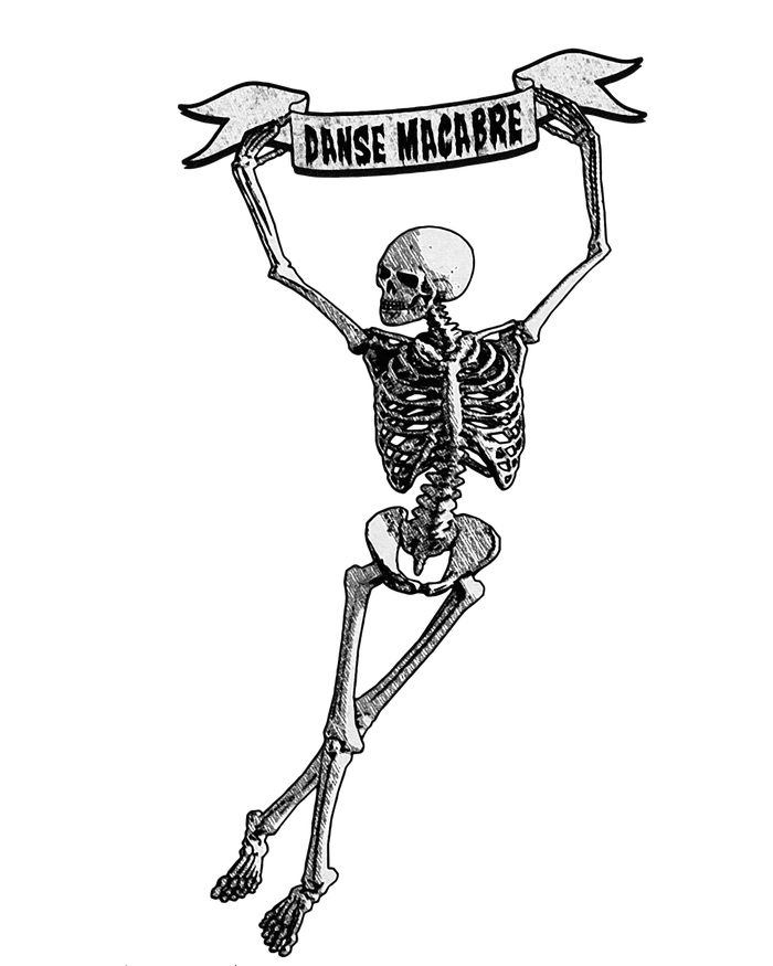 Danse Macabre Dancing Skeleton Halloween Dance Of Death T-Shirt