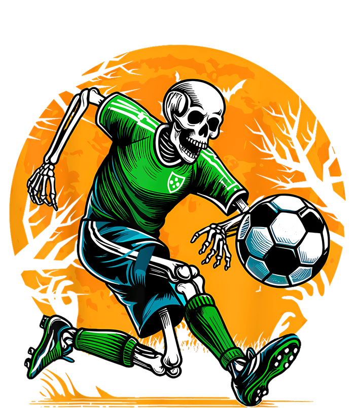 Soccer Skeleton Halloween Football Spooky Boy Soccer Player T-Shirt