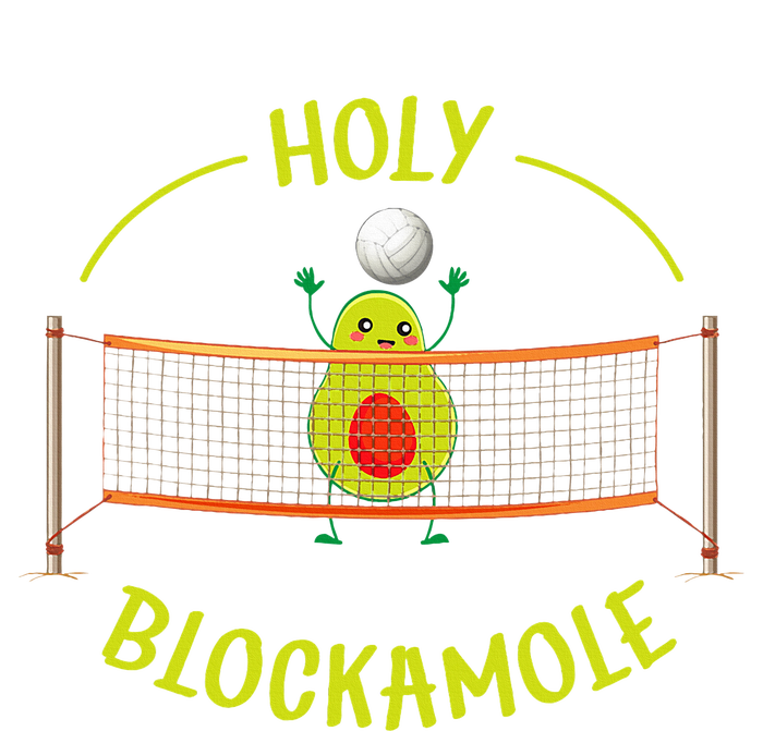 Funny And Cool Volleyball Holy Blockamole Design Toddler Long Sleeve Shirt