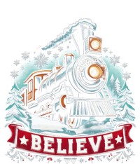 All Aboard North Pole Xmas Santa Long Sleeve V-Neck T-Shirt