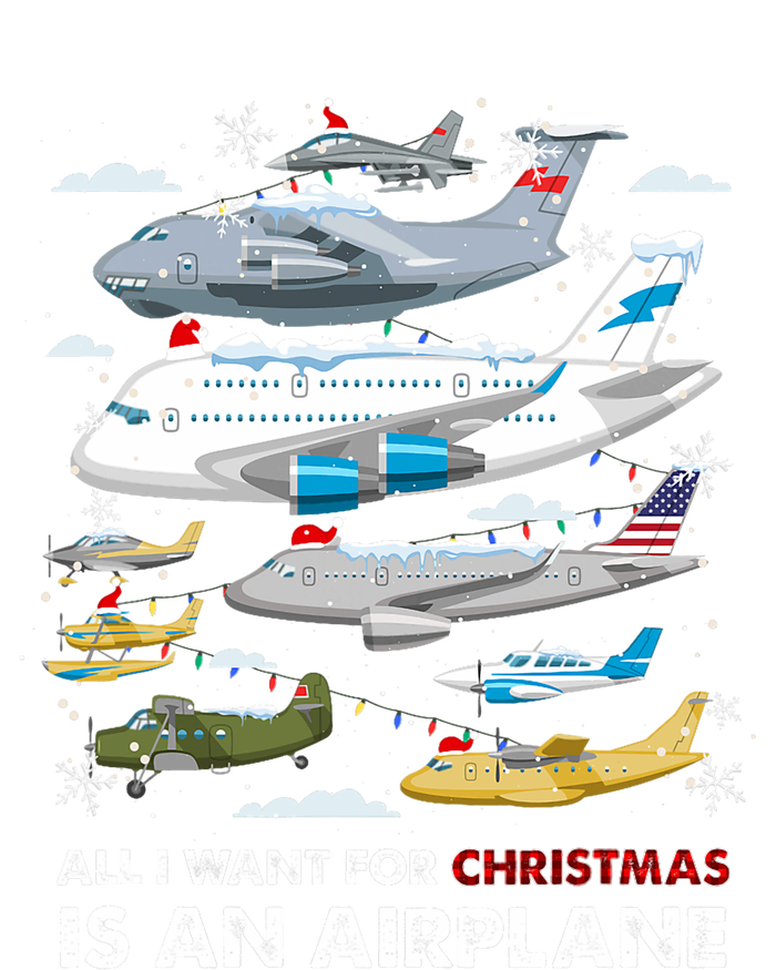 All I Want For Christmas Is An Airplane Merry Christmas Tie-Dye Long Sleeve Shirt