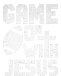 Game On With Jesus Football Field Football Christian Bible T-Shirt