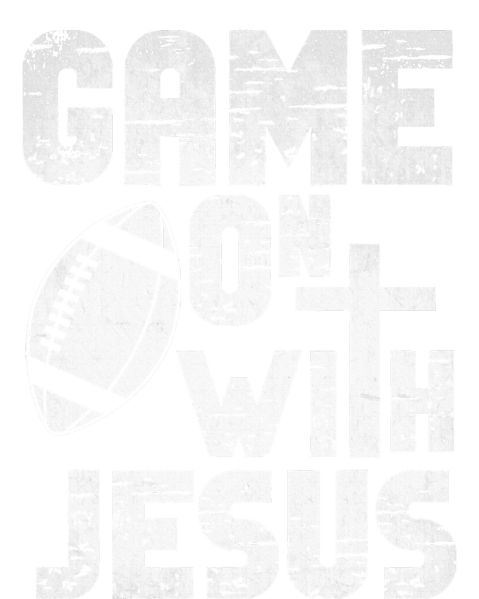 Game On With Jesus Football Field Football Christian Bible T-Shirt